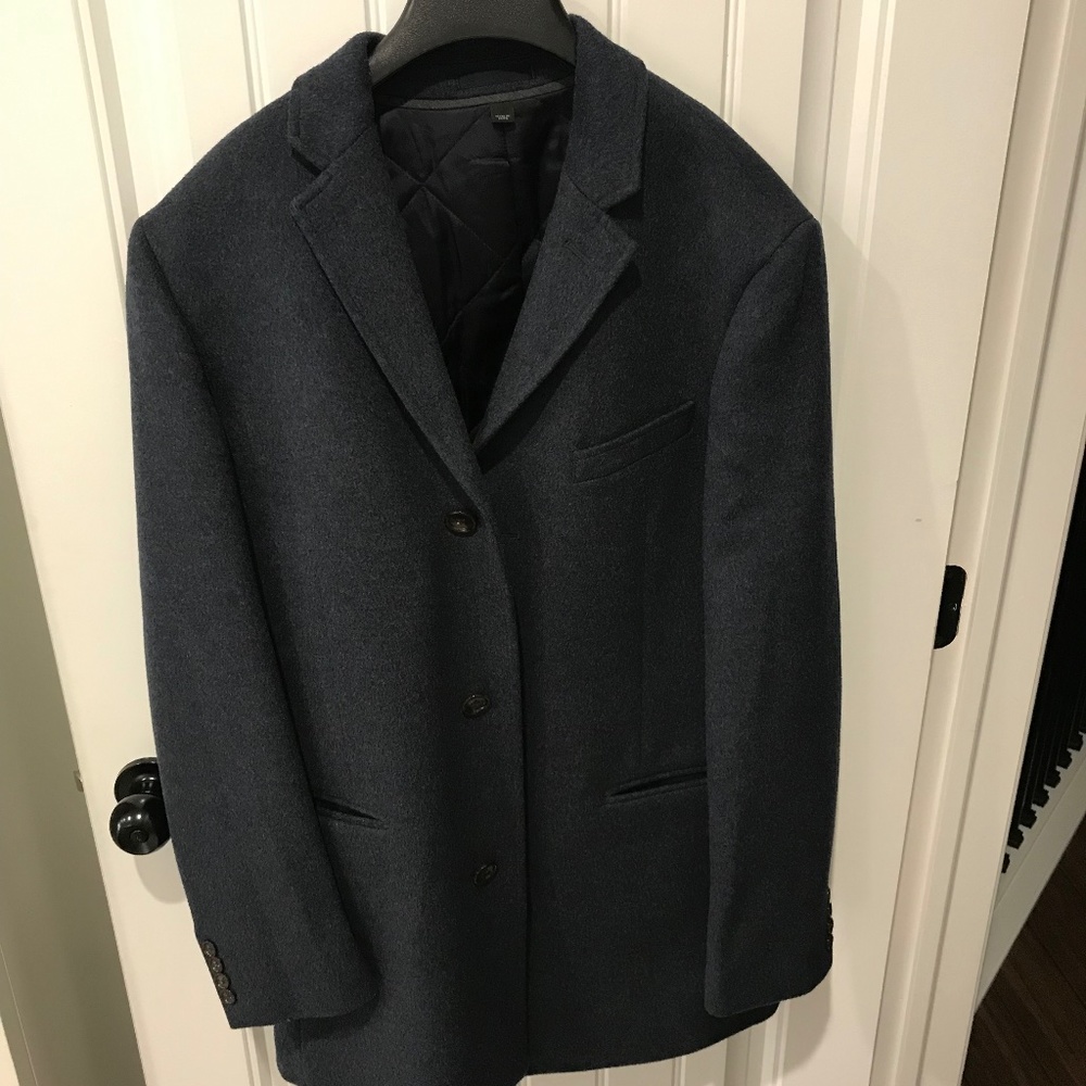 J. Crew Gray Blue Mens Wool Ludlow Coat